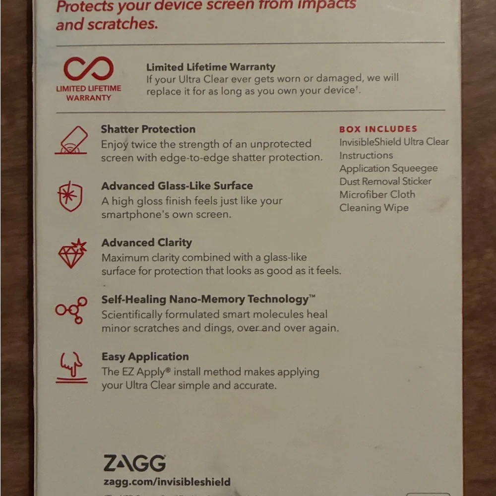 ZAGG invisibleshield ultra